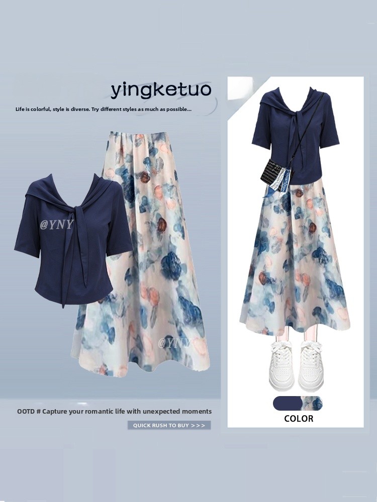Elegant Simple Commute Short S - đánh giá và giá Midi Skirt Floral